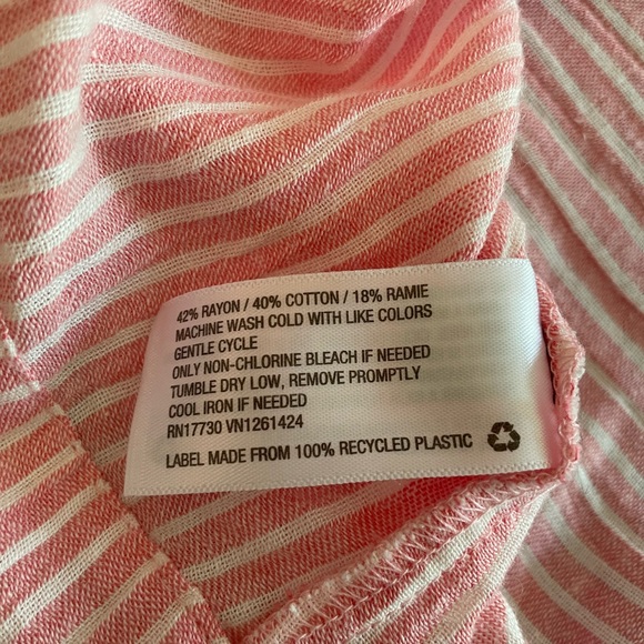 NWT!! Striped Rose and White color Sleeveless Halter Top, Universal Thread (XS) - Picture 11 of 13